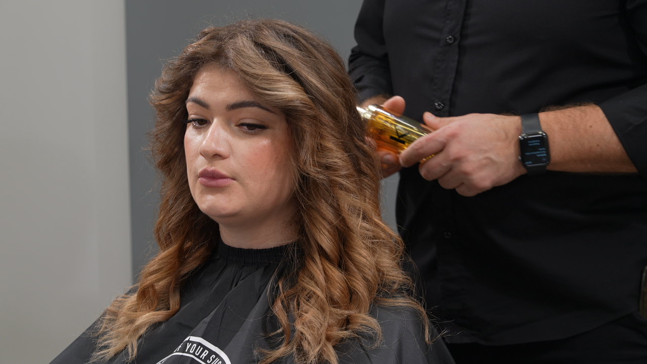 Tecnica mista AirTouch e Cotonatura — capelli medio grossi e porosi — SFUMATURA